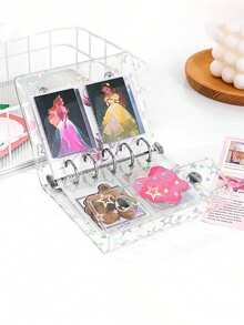 A6 A7 M5 透明活页夹，DIY 活页笔记本，封口条，可爱贴纸，贴纸笔记本，贴纸书，贴纸书架，贴纸书内芯，透明贴纸书活页夹，透明贴纸书，DIY 活页笔记本套装，文具，学习用品，返校用品 - 彩色 - 查看 7