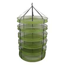Hanging Dry Net Dry Rack with clips XL Model poincs by GRO1 - Verde - Ver 4