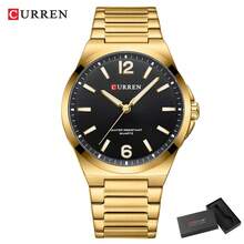 Đồng hồ nam CURREN chống nước, thời trang, máy quartz, dây đeo thép không gỉ, kim dạ quang, hiển thị ngày. - Nhiều màu - Xem 19