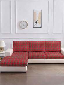 1 件几何印花弹性沙发坐垫套，适合所有季节 - 彩色 - 查看 1