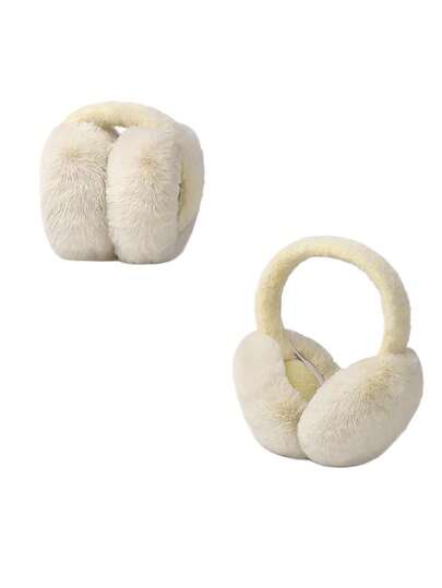 1pc Cute Plush Ear Warmers, Warm For Students In Winter