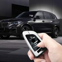 适用于宝马 X1 X3 X5 X6 X7 1 3 5 6 7 系 G20 G30 G11 F15 F16 G01 G02 F48 的新款合金汽车钥匙壳保护套 - 均碼 - 查看 5