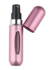 1 Piece 5ml Aluminum Perfume Mini Bottle, Bottom Press Type, Reusable Perfume Spray Bottle, Similar To Lipstick Shape, With A Visible Window, Portable For Travel And Air Travel - 彩色 - 查看 6