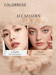 COLORROSE Phấn phủ dạng bột CR405 kèm bông phấn, lâu trôi, nhẹ, nhỏ gọn, mềm mại, tự nhiên, tông màu da, lớp nền lì mịn, kiểm soát dầu, trong suốt, che khuyết điểm lỗ chân lông, không lem, hoàn hảo cho sử dụng hàng ngày, dự tiệc, quà tặng cho nữ giới, bé gái. - 405 - Xem 2
