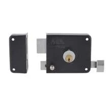 Cerradura de Sobreponer Insta Fácil Negra Izquierda 13691 Adir | Instalación Rápida - Gris Oscuro - Ver 1