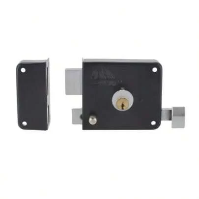 Cerradura de Sobreponer Insta Fácil Negra Izquierda 13691 Adir | Instalación Rápida