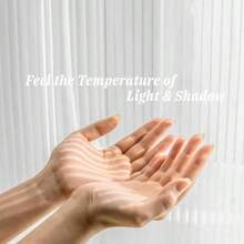 Self Adhesive White Gauze Sheer Curtains, Light-Filter Privacy Fabric, Foldable Hook-&-Loop Curtain No Drilling (44" W X 41" L,White,2 Panels) - White + 54"W X 72"L (Pack Of 2) - View 4