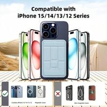 QJL 10000mAh 磁吸式无线充电宝，支持快速充电，配备 USB-C 数据线，兼容 16/15/14/13/12/Pro 系列，情人节礼物之选。 - 黑色 - 查看 5