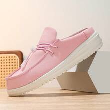 女士时尚套脚乐福鞋，新款时尚设计，EVA软底，舒适耐穿 - 粉色 - 查看 2