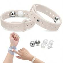 Motion Sickness Bracelet Ergonomic Design Stylish Silicone Diamond-Shaped Bracelet Available In Black, Pink And Other Colours Relieves Seasickness And Airsickness