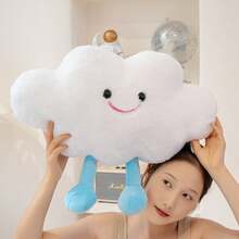 1 chiếc gối nhồi bông hình mặt trời và mây hoạt hình dễ thương, mềm mại, êm ái, thích hợp làm gối ôm sofa cho trẻ em, quà tặng sinh nhật/Ngày lễ tình nhân/Lễ Phục sinh. - Nhiều màu - Xem 12