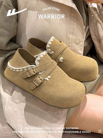 WARRIOR 1双女士休闲套脚运动鞋，个性小众时尚百搭轻便防滑户外运动低帮休闲鞋