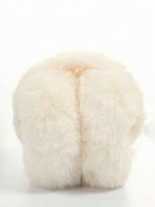 1pc Cute Plush Ear Warmers, Warm For Students In Winter - Beige - View 6
