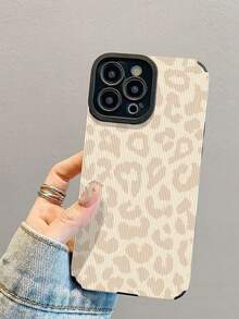 1pc Fashionable Elegant Lightweight Leopard Print Shock-Absorbing Leather Phone Case Compatible With Iphone 17/17 Air/17 Pro/17 Pro Max, 16/16 Plus/16 Pro/16 Pro Max, 15/15 Plus/15 Pro/15 Pro Max, 14/14 Plus/14 Pro/14 Pro Max, 13/13 Pro/13 Pro Max, 12/12 Pro/12 Pro Max, 11/11 Pro/11 Pro Max - Multicolor - View 5