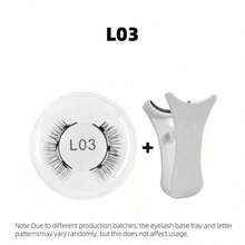 1/2 Pairs Magnetic Eyelashes Set, Comes With Professional Tweezers, Reusable, No Glue Needed, Creates Natural, Fluffy & Voluminous Lash Effect, Lightweight & Comfortable, Ideal For Makeup Travel, Parties, Festivals, Dance Performances, Sparkling Lashes, Magnetic Lashes And More. - 彩色 - 查看 12