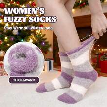 PUTUO Women Fluffy Bed Socks: Fleece Fuzzy Thick Winter Socks – Soft Cosy And Thermal For Ladies Perfect As Christmas Or Birthday Gifts