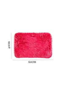 Shaggy Rug 40x60cm Rectangular Color Options - Rood - Bekijken 2