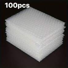 100pcs 13x15cm Transparent Bubble Bags, Shock-Proof And Anti-Collision, Suitable For Packaging, Transportation, Mailing, Packaging, Back To School Essentials, Jewelry Making Display And Packaging Supplies - Clear - View 12