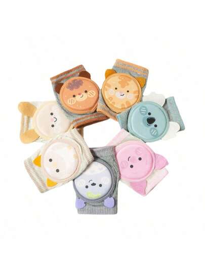 婴儿护膝腿套，防滑透气，爬行和学步腿部保护套，柔软亲肤，适合0-3岁婴儿