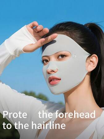 2pcs - Full Face Mask And Neck Gaiter - This Breathable And Cooling Face Mask Is Suitable For Outdoor Activities And Running. Unisex, Suitable For All Seasons. Applicable For Outdoor Cycling, Sports, Tennis, Etc.