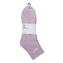 Nike 3双优衣库轻薄踝袜，3P 132休闲袜，舒适透气，日常运动袜，SX7677-902 - 黑色 - 查看 3