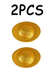 5个/3个/2个/1个逼真的纯金迷你金锭,风水摆件,收藏品,可用作风水装饰、礼品或摆设,寓意带来好运、健康和财富。 - 彩色 - 查看 9