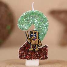 Brainrot Abstract Animal Digital Candle Number 0-9 Kids Birthday Cake Decoration Supplies Cartoon Party Accessories Supplies - Multicolor - View 7