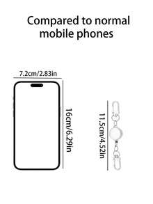 1个防盗金属伸缩钥匙扣，弹性钥匙扣，护士配件，办公用品，学生用品，证件套，登山扣，汽车钥匙扣，送给朋友和生日的礼物 - 彩色 - 查看 7