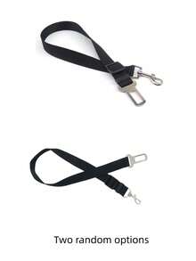 1pc Pet Car Safety Leash, Pet Car Safety Harness, Anti-Escape Leash, Pet Seat Belt, Portable, Space-Saving, Retractable Safety Strap, Pet Safety Belt, Car Seat Belt, Nylon Safety Strap, Heavy Duty Pet-Specific Car Safety Harness, Car Seat Belt, Dog Car Seat Cover, Dog Car Seat Cover, Pet Car Seat