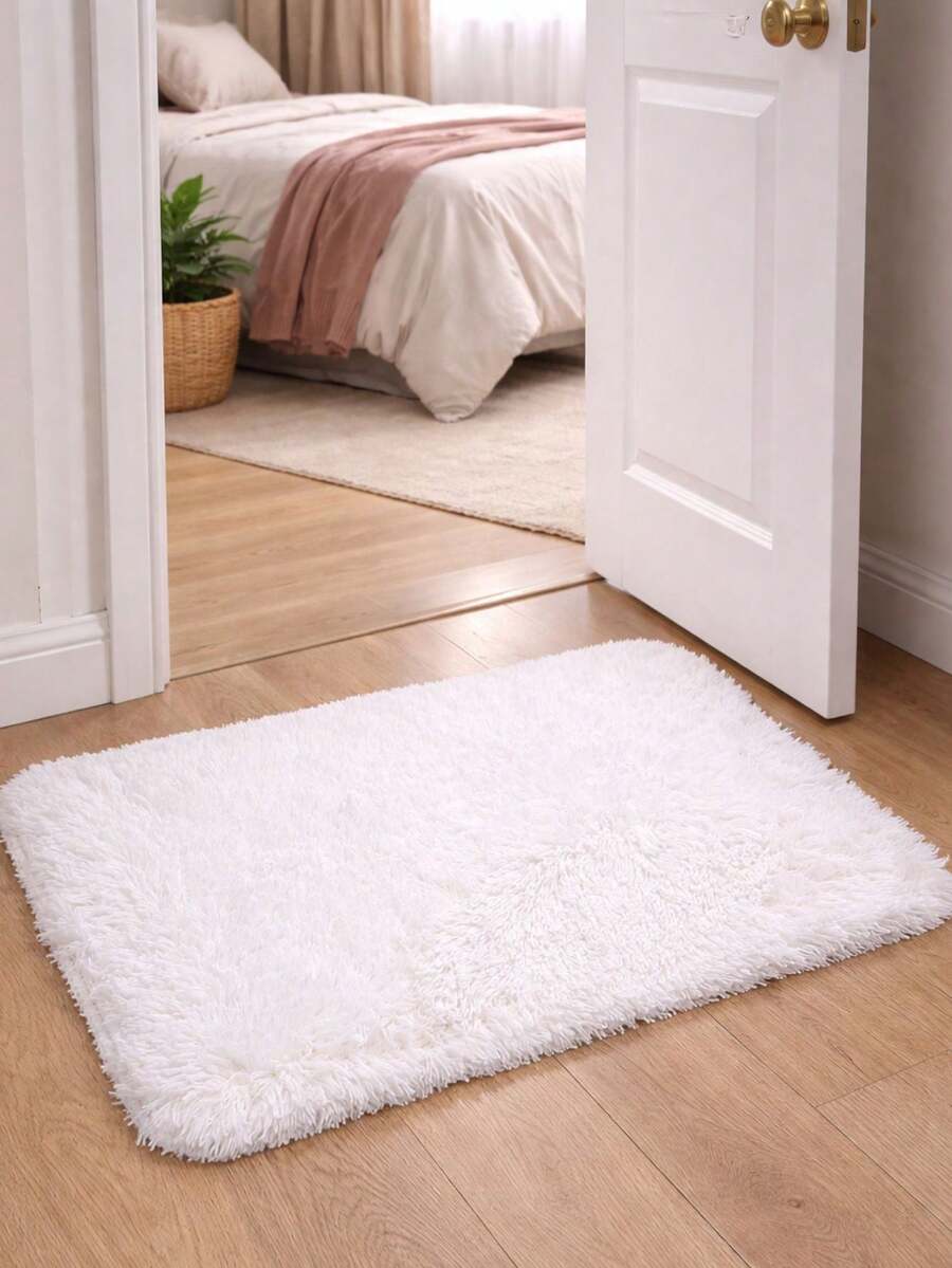 Shaggy Rug 40x60cm Rectangular Color Options - สีขาว - ดู 1