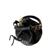 Minimalist Style Women's Bucket Bag, Retro Letter Handbag, Fashion One Shoulder Crossbody Mini Tote Bag - Black - View 3