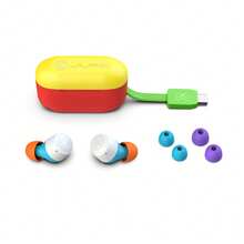JLab Go Pop+ True Wireless Bluetooth Earbuds + USB Charging Case, Dual Connect, IPX4 Sweat Resistance, Bluetooth 5.1 Connection, 3 EQ Sound Settings Signature, Balanced, Bass Boost, Confetti - Fruity Pebbles - View 4