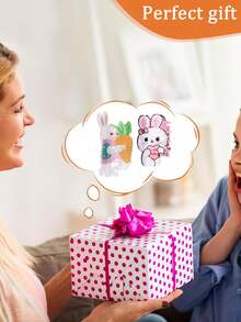 2个可爱胡萝卜爱心兔子亚克力发夹，优雅爪夹，适用于马尾辫、丸子头、休闲、约会、派对、节日、生日、情人节、复活节、感恩节、返校礼物 - 彩色 - 查看 11