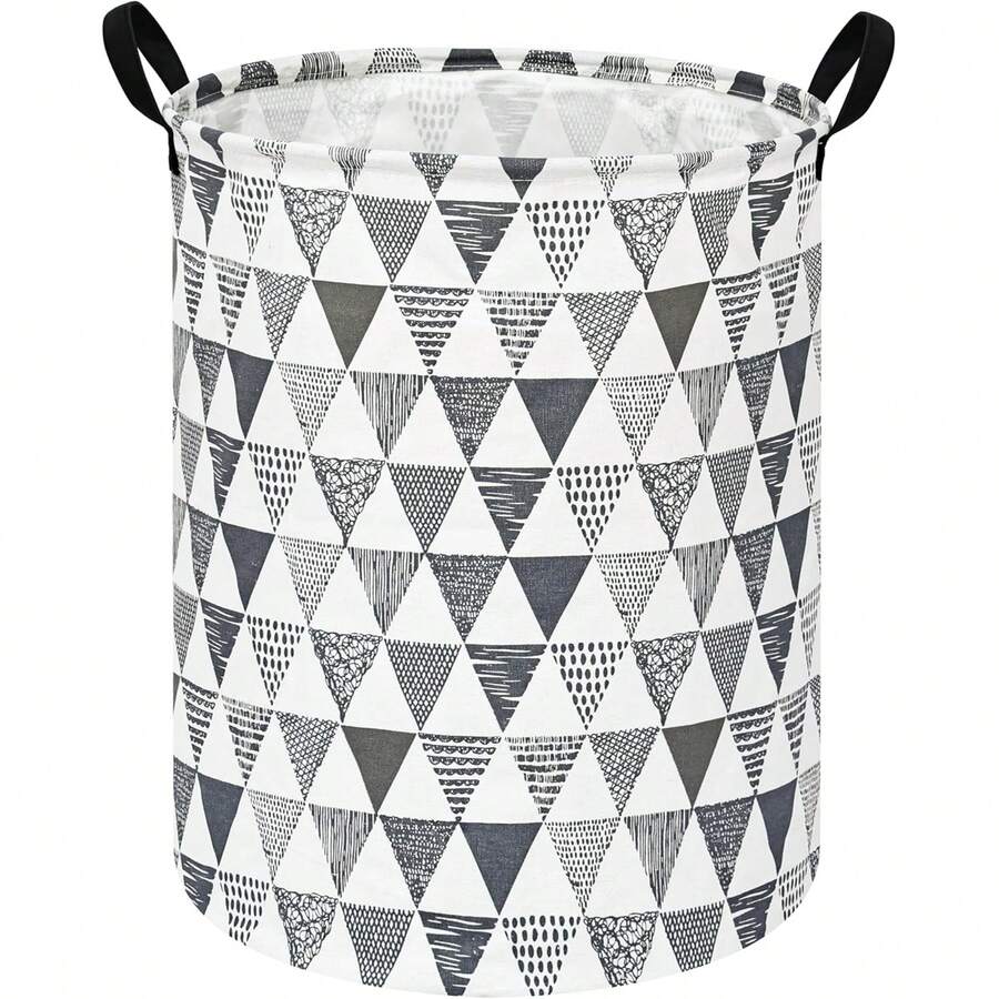 1 Giỏ đựng đồ trong nhà, giỏ đựng quần áo bẩn, hộp đựng đồ, giỏ quà tặng, hộp đựng đồ bằng vải polyester có thể gấp gọn, thích hợp cho nhà ở, ký túc xá, văn phòng và trang trí phòng, tiết kiệm không gian, đa năng, vải polyester bền, nhẹ và có thể gấp gọn để sắp xếp tủ quần áo, phòng giặt, phòng tắm, bàn làm việc, kệ, quà tặng mùa xuân, tiện lợi khi đi du lịch, dễ dàng gấp, xếp chồng và cất giữ, lý tưởng để giữ đồ chơi, khăn trải giường, phụ kiện và các vật dụng cần thiết được sắp xếp gọn gàng. - Đen, Trắng và Xám - Xem 1