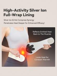 Waist & Abdomen Massage Belt, Fitness EMS Pulse Microcurrent Heating Compression Massage Belt, 8 Mode Settings And 16-Level EMS Intensity Heating Belt, 2-In-1 Full Body Shaping Therapy, Wireless Full Body Waist Slimming Smart Electric Abdominal Massager, For Weight Loss And Fat Burning EMS Massage - Multicolor - View 8