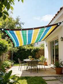 Red de sombra colorida, red de privacidad y aislamiento para balcones, red de protección solar perforada con bordes para exteriores, red de sombra densificada - Multicolor - Ver 11