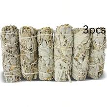白鼠尾草熏香棒，鼠尾草熏香套装，经长时间干燥处理的白鼠尾草熏香棒，用于冥想、芳香疗法和净化，去除负能量。产自加州的可持续种植鼠尾草。 - 灰色 - 查看 7