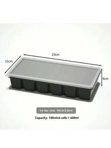 1/2 Cup Silicone Freezer Tray With Lid - Silicone Freezer Mold, Set Of 1, For Preparing And Freezing Various Sauces And Other Dishes, Makes 6 Frozen Cubes Of 1/2 Cup Size - Multicolor - View 10