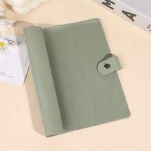 1pc A5 Transparent Soft PU Leather & PVC Loose-Leaf Notebook, Detachable Pages, Planner - Multicolor - View 16