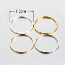 20pcs/50pcs 8-35mm Copper Closed Round Earring Rings, Flat Open Rings, Suitable For DIY Earring & Pendant Jewelry Making Accessories