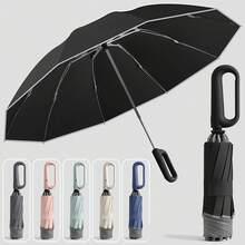1PC Folding Umbrella, Waterproof Portable Travel Umbrella, 2-In-1 Women's Sunshade & Rainproof Umbrella, Super Lightweight Compact 6-Fold Umbrella, Mini Travel Umbrella, Dual Use Portable Umbrella,Solid Color Sunny Umbrella, Semi-Automatic Folding Umbrella, Portable Travel Umbrella, Sunshade Umbrella, With Buckle, Reinforced Design, Suitable For Business And Travel Personnel, Holiday Gift - Nhiều màu - Xem 1
