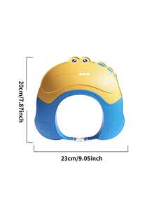 1pc Adjustable Baby Shampoo Cap - Made Of PP Material, Eye & Ear Protection, Crocodile Shape, 0-9 Years Old Children Shampoo & Hair Care Tool, Baby Bath Supplies, Bathing Accessories - Multicolor - View 4