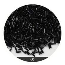 600颗管珠 2x7mm 玻璃管珠 小工艺珠 DIY手链项链工艺首饰制作材料 - Bugle Beads-600pcs - 查看 16