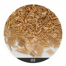 600颗管珠 2x7mm 玻璃管珠 小工艺珠 DIY手链项链工艺首饰制作材料 - Bugle Beads-600pcs - 查看 14