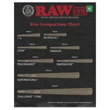 RAW Classic King Size Cone 200PK +Al<Wbr/>Uminum Cone Tube SILVER - 如圖所示 - 查看 4