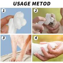 100毫升免洗狗狗爪子清洁剂 | 温和、无香精、pH值平衡的泡沫清洁剂，配有硅胶刷 | 适用于所有犬种 | 3.381液体盎司 - 100ml - 查看 6