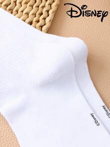 1 Pair/5 Pairs/10 Pairs Women's Mid-Calf Socks - Disney Stitch Pattern, Couple Mid-Calf Socks, Solid White Sports Mid-Calf Socks, Versatile Style, Suitable For Daily Wear And As Holiday Gifts - Multicolor - View 7