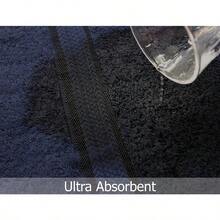 Cotton Craft Ultra Soft 6 Piece Towel Set Linen Luxurious 100% Ringspun Cotton Heavy Weight and Absorbent Rayon Trim - 2 Oversized Large Bath Towels 30x54 2 Hand Towels 16x28 2 Wash Cloths 12x12 - Lino - Ver 8