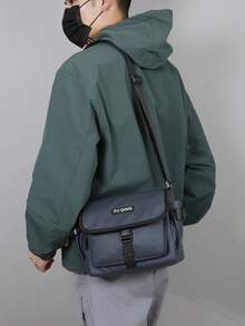 Men's Fashion Shoulder Bag, Messenger Bag, Large Space File Backpack For Commuting Phone Bag - Multicolor - View 11