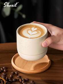 shoxil 1/2pcs Coarse Ceramic Coffee Cup, Middle Eastern Style Mug, Ceramic Water Cup, Tea Cup, Matcha Cup, Milk Tea Cup, For Home, Entertaining Guests, Coffee Shop, Dinner Party - Cup - View 9